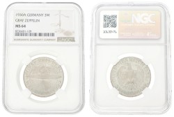 Germany. Weimar republic. 3 Mark. 1930 A. MS 64