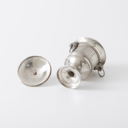 Dekselvaas, Joseph Germain Dutalis, Brussel ca. 1820, zilver