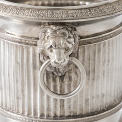 Dekselvaas, Joseph Germain Dutalis, Brussel ca. 1820, zilver