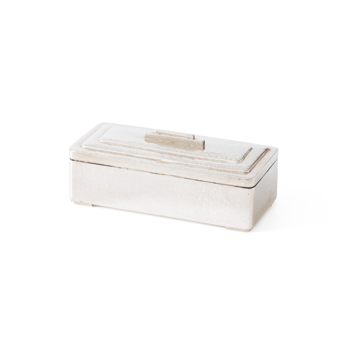 Art Deco lepeldoos, L. Marcelis, Willige Langerak 1931, zilver
