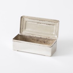 Art Deco lepeldoos, L. Marcelis, Willige Langerak 1931, zilver