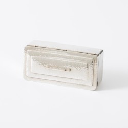 Art Deco lepeldoos, L. Marcelis, Willige Langerak 1931, zilver