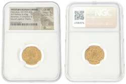 Roman Empire. Ravenna. Honorius. Solidus. ND (393 - 423 AD). XF