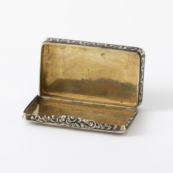 Snuifdoos, Gijsbertus van Roosmalen, 's-Hertogenbosch 1843, zilver