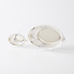 Brood- en bonbonmand, Koninklijke van Kempen & Begeer, Voorschoten 1975/1978, zilver
