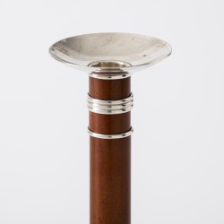 Christofle kandelaars (2), model Talisman ''Laque-de-Chine'', Parijs ca. 1980-1985, verzilverd