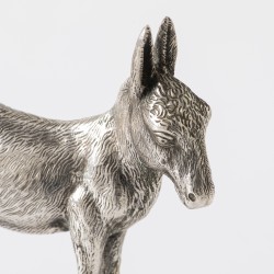 Miniatuur ezel, Vera Orfebres, Madrid ca. 1970, zilver