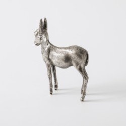 Miniatuur ezel, Vera Orfebres, Madrid ca. 1970, zilver
