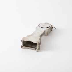 Miniatuur staand horloge (groot model), H. Hooijkaas, Schoonhoven 1974, zilver