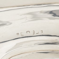 George III hengselmand / fruitmand, John Robertson II & John Walton, Newcastle 1814, zilver