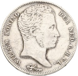 ½ Gulden. Willem I. 1830. VF +