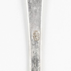 Dinerlepel, Godefridus Heynselmans (1742-1779), 's-Hertogenbosch ca. 1778, zilver