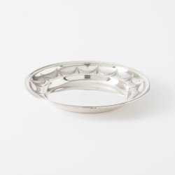 Flessenbak / flessen onderzetter, weduwe Ernest Compère (Léontine Compère), Parijs ca. 1890, zilver