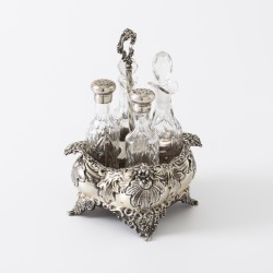 Menageset, Franco de Giovanni, Milaan ca. 1960, zilver