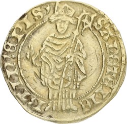 St. Maartens Goudgulden. Utrecht. Rudolf van Diepholt. ND (1433 - 1455). VF +