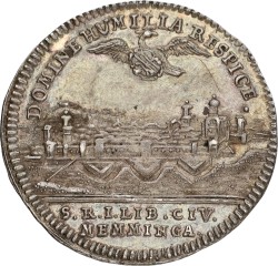 German states. Memmingen. Ducat. Silver pattern. 1730. VF