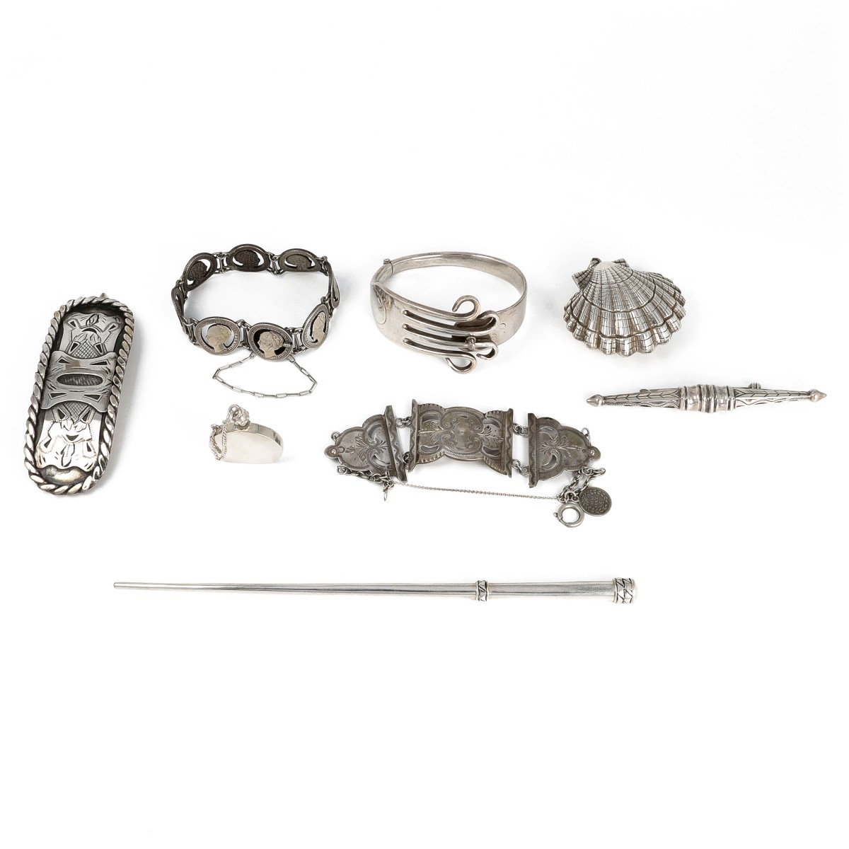 Verzameling klederdracht en sieraden (8), Nederland 20e eeuw, zilver