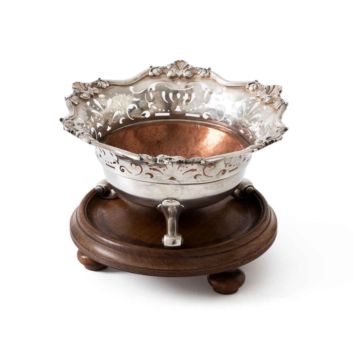 Lodewijk XIV-stijl pijpkomfoor, Anthony de Rooy (1731-1754), Amsterdam 1741, zilver