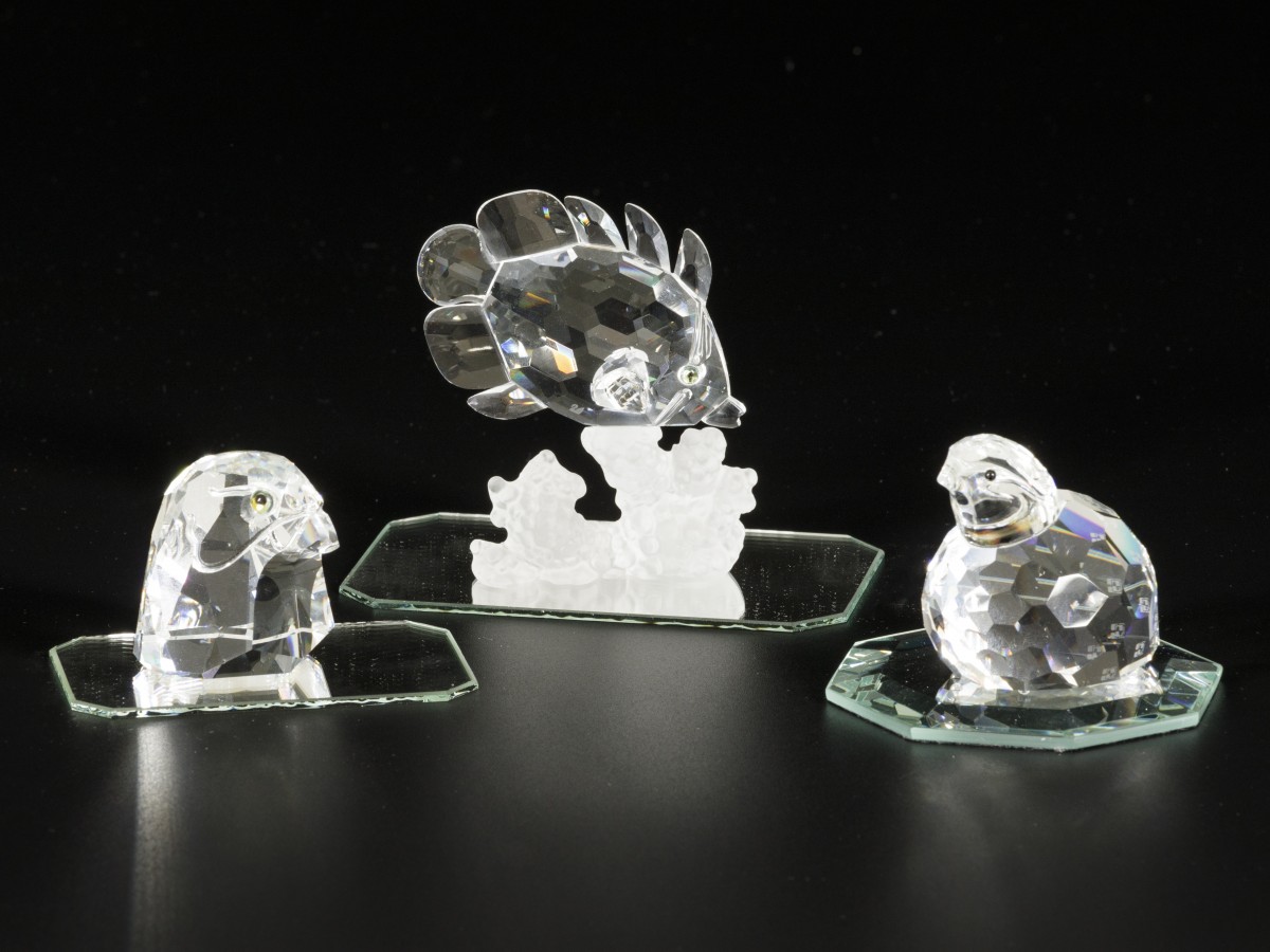 (6) Delig lot Swarovski miniaturen.