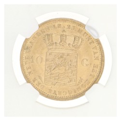 10 Gulden. Willem I. 1823 U. MS 63.