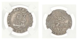 1⁄16 Gulden. Nederlands-Indië. 1802. AU details