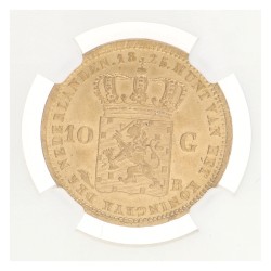 10 Gulden. Willem I. 1825B. MS 62.