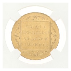 Gouden dukaat. Wilhelmina. 1908. MS 61.