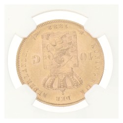 10 Gulden. Willem III. 1888. MS 63.