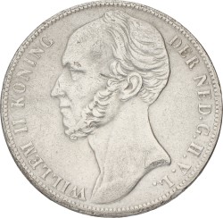1 Gulden. Willem II. 1848. VF / XF.