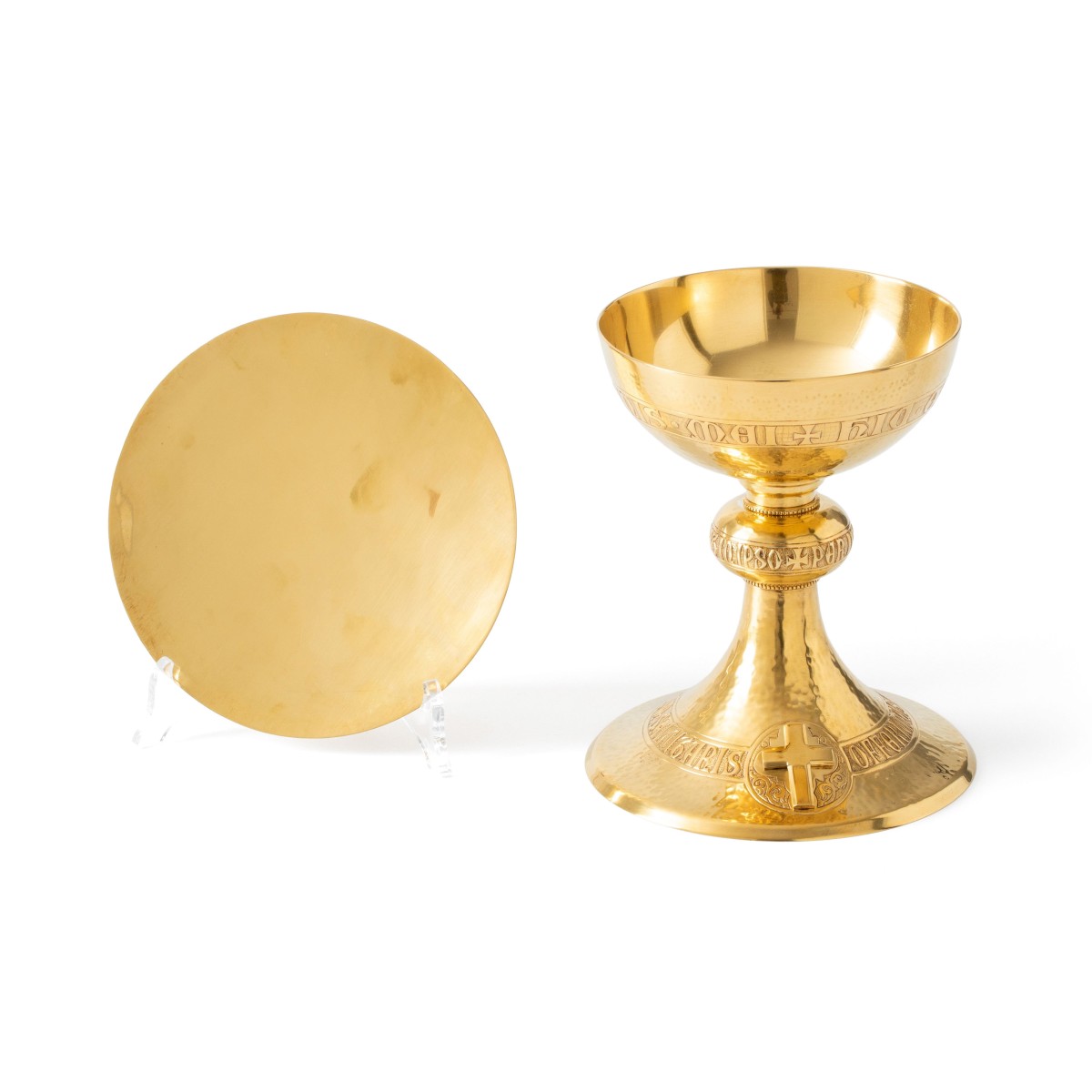 Miskelk met pateen en lepeltje, H. Verdonck & Zonen, Gent ca. 1930-1940, zilver