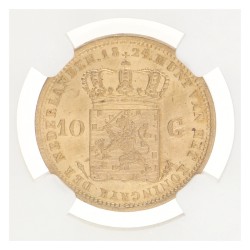 10 Gulden. Willem I. 1824 B. MS 62.