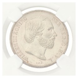 1 Gulden. Willem III. 1851. MS 60.