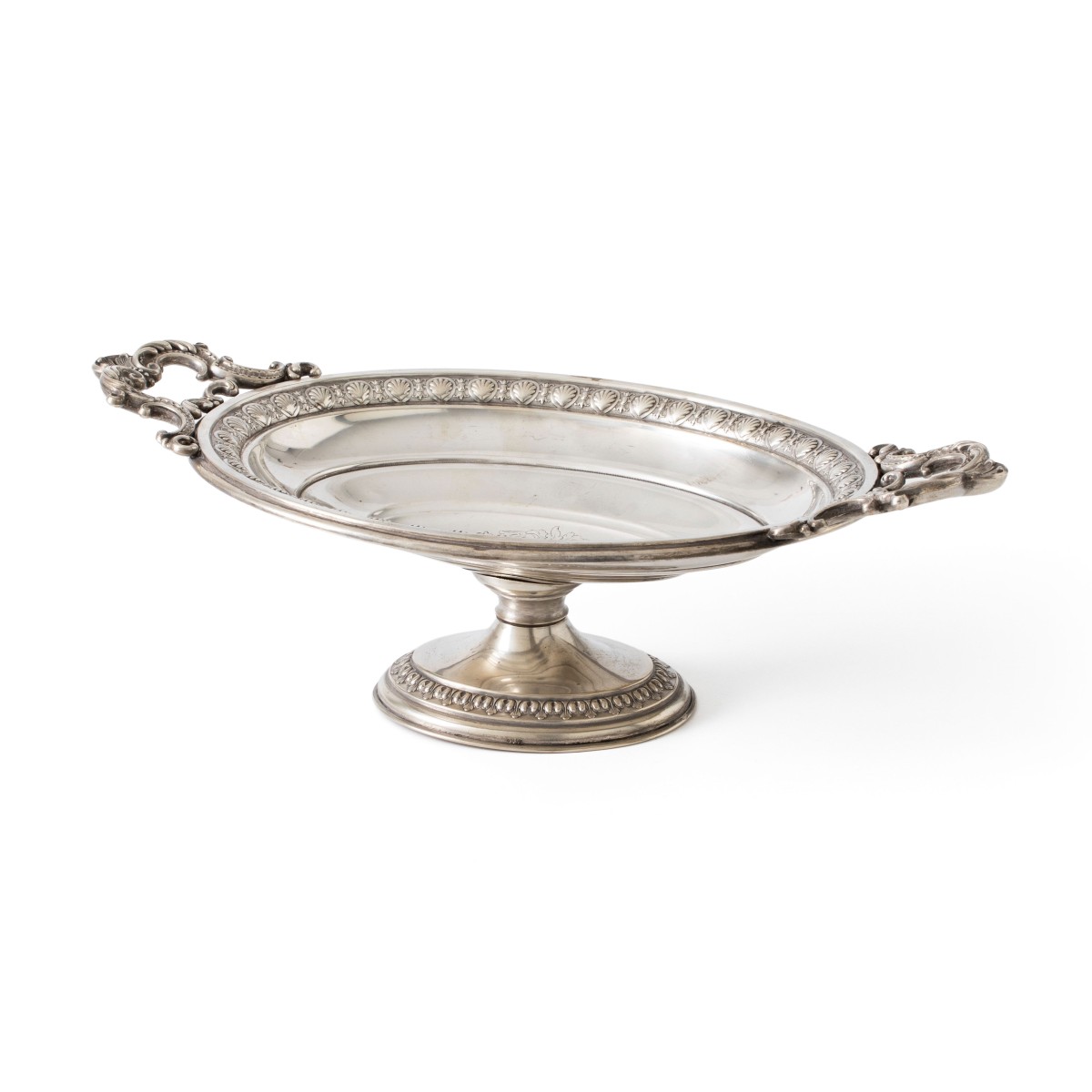 Art Nouveau fruitschaal, Europa ca. 1900, zilver