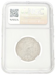 1 Gulden. Wilhelmina. 1898. AU 58.
