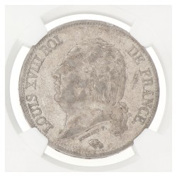 France. Louis XVIII. Lot (4) 5 Francs. 1821 - 1823. Average AUnc
