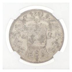 France. Louis XVIII. Lot (3) 5 Francs. 1824 A & W. Average AUnc
