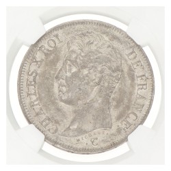 France. Charles X. Lot (3) 5 Francs. 1825 - 1827 W. Average AUnc