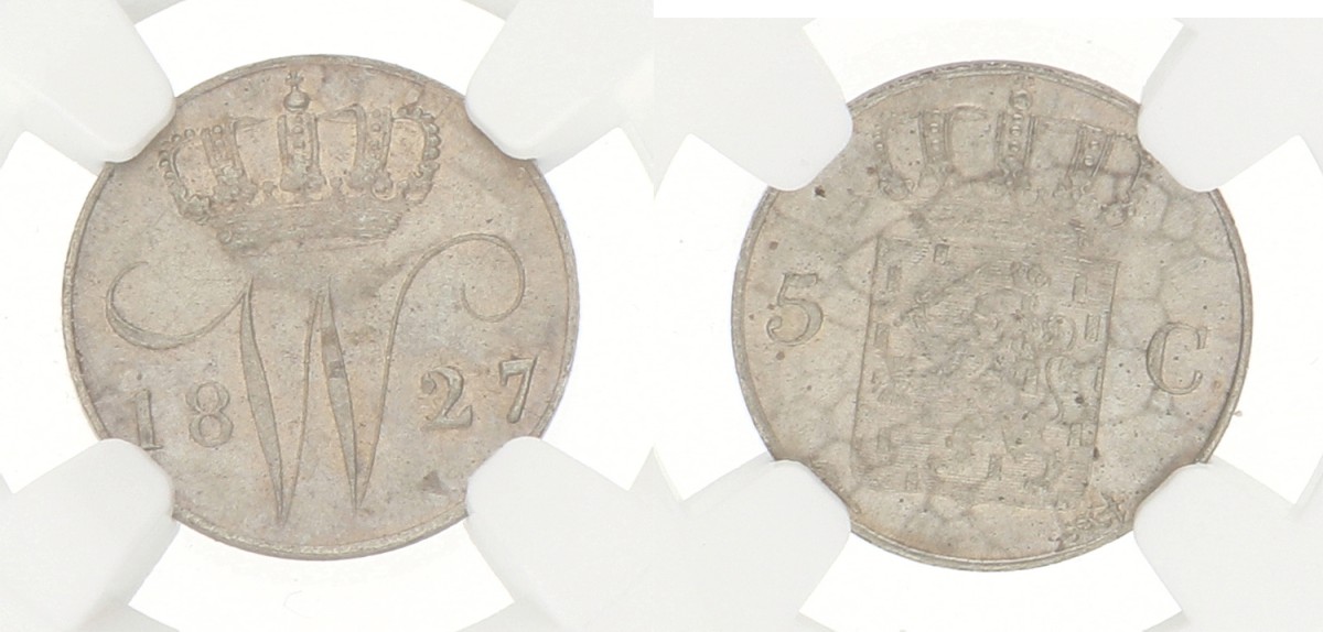 5 Cent. Willem I. 1827. MS 65.