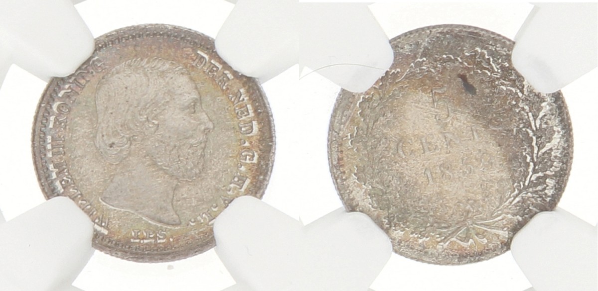 5 Cent. Willem III. 1859. MS 65.