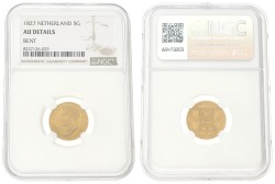 5 Gulden. Willem I. 1827 U. AU details.