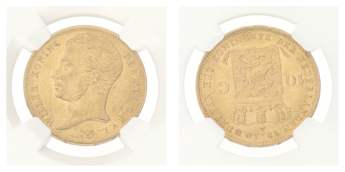 10 Gulden. Willem I. 1830 U. AU 55.