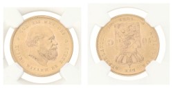 10 Gulden. Willem III. 1888. MS 63.