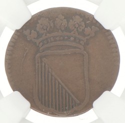 Duit - Mint error. V.O.C. (Utrecht). ND (1752 - 1790). VF 30