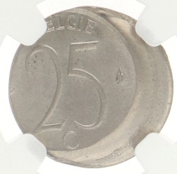 Belgium. 25 Centimes - Mint error. 1965. MS 66