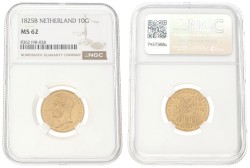 10 Gulden. Willem I. 1825B. MS 62.
