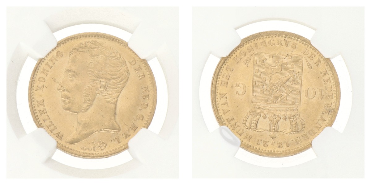 10 Gulden. Willem I. 1823 U. MS 63.