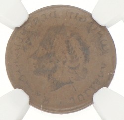 1 Cent. Reverse brockage. Juliana. ND (1950 - 1980). AU 55 BN.