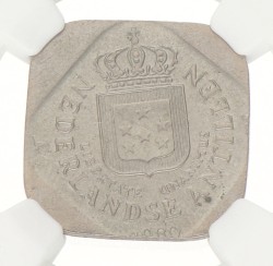 5 Cent. Broadstruck. Nederlandse Antillen. Juliana. 1980. MS 66