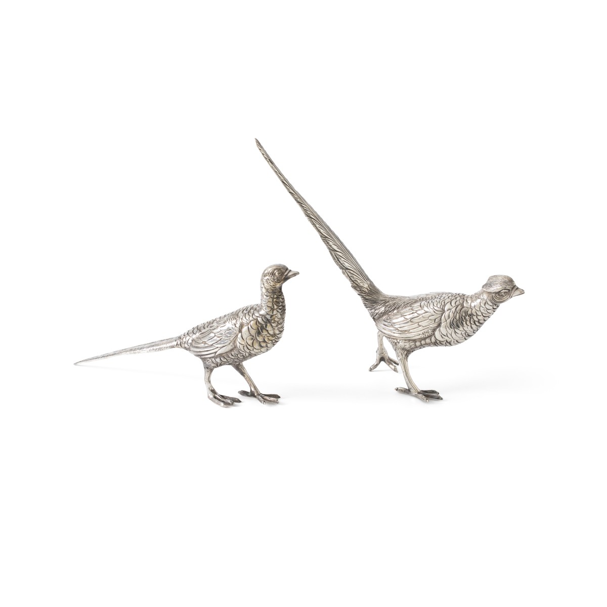 Fazantenkoppel / tafelstuk, Caïro, Egypte ca. 1970, zilver