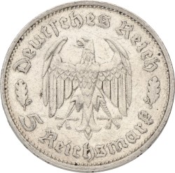 Germany. Third reich. 5 Mark - Friedrich Schiller. 1934. VF